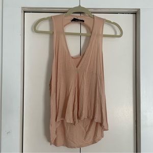 Nasty Gal Peach Keyhole Tank Top Size Medium EUC
